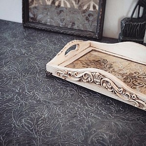 Трафарет - Геральдические листья - Фотография интерьере 7