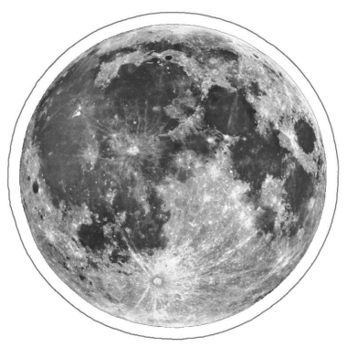 Трафарет - Луна